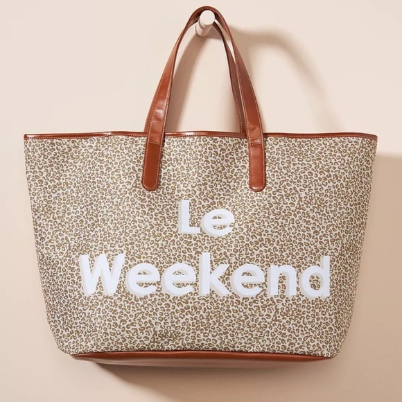 Anthropologie Handbags - Anthropologie Le Weekend Vacation Tote Bag